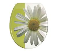 Wenko 17650100 Abattant Imprimé Daisy White Marguerite / Verte Dimensions 45,7 x 37,5 x 5 cm