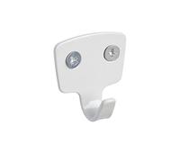 WENKO 18588100 Basic Crochet Uno Métal Blanc 4,6 x 4,5 x 14,5 cm