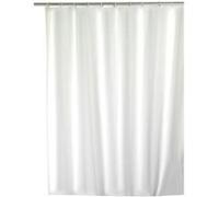 WENKO Rideau de douche Tissu textile haut de gamme, polyester lavable 180 x 200 cm Blanc