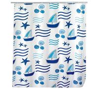Wenko 19171100 Rideau de Douche Bateaux Textile Dimensions 240 x 180