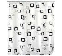 Wenko 19175100 Rideau de Douche 120 x 200 Quadro Textile