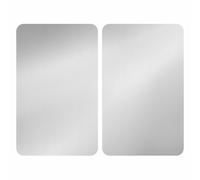 Wenko 2 Couvre-plaques universel design Alfie - 30 x 52 cm - Argent