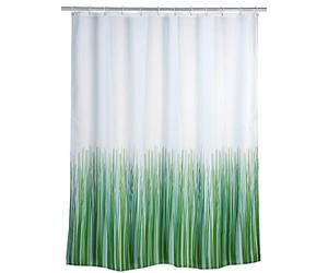 WENKO 20060100 Rideau de Douche en Textile Nature Anti Moisissure 180x200 cm