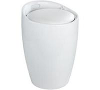 Wenko 20631100 intégré candy tabouret de douche avec sac à linge blanc Incolore G