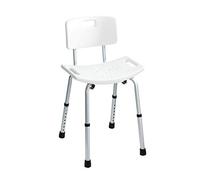 Tabouret pour salle de bains - Secura - Avec dossier - 130 kg capacité WENKO