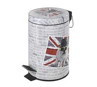 WENKO 21392100 Poubelle à Pédale Union Jack 3 L 15 x 15 x 27 cm