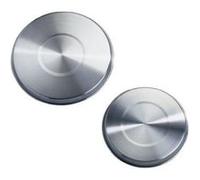 WENKO Plaques de cuisson inox 4 pièces | Couvre-plaques de cuisson en acier inoxydable | Protection cuisinière inox pour un usage polyvalent | DIM (Ø) 16 et 20 cm | Argenté mat