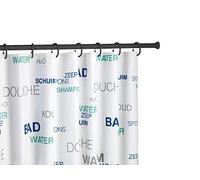 Wenko 23563100 Barre de douche, Noir, 70-115 cm