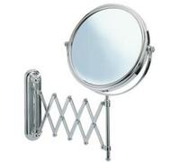 Miroir cosmétique mural Télescope Deluxe - réglable en hauteur, orientable, chrome, miroir de Ø 20 cm, 23 x 38 x 50 cm