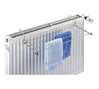 WENKO Etendoir radiateur à suspendre, séchoir à linge peu encombrant pour le balcon, radiateur, baignoire, métal, brillant