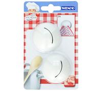 WENKO 4366440100 Lot de 2 Crochets/Pinces de Porte Métal Argentin 15,5 x 9 x 1,5 cm