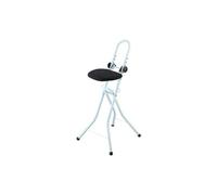 Wenko Chaise pliante de repassage, cintre pour vêtements, hauteur réglable, rembourrée, Blanc