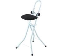 Wenko Chaise pliante de repassage, cintre pour vêtements, hauteur réglable, rembourrée, Blanc