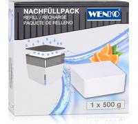 Wenko 50261100 Design Déshumidificateur Cube Recharge orange 500g