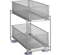 WENKO 53140100 WENKO Étagère à tiroirs argent mat 2 étagères