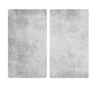 Wenko 53872100 Lot de 2 cache-plaques de cuisson en béton trempé Multicolore, 30 x 0,8 x 52 cm