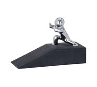 Wenko 5520060100 Bloque Porte Forme D'hercules Noir Dimensions 9,3 X 9 X 23 Cm