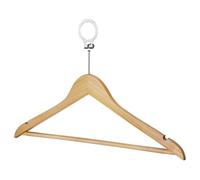 Wenko 64030100 Cintre Hotel, Lot De 4 Pièces, Bois, Marron, 45 X 23,5 X 1,2 Cm