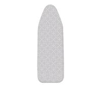WENKO 65531800 Table Alu M/L, Housse de Planche à Repasser avec revêtement Aluminium, Rembourrage alvéolaire, Easy-Clip, Coton, Multicolore, 44 x 0 x 128 cm