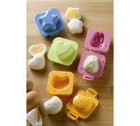Wenko 8366500 Lot de 4 moules à œufs colorés en polypropylène 7,5 x 4,3 x 7,5 cm