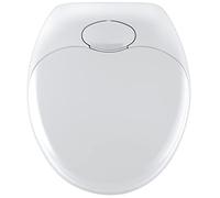 WENKO Abattant WC 2 en 1 Family avec réducteur Enfant intégré | Lunette WC Enfant intégrée | Frein de Chute | Installation Facile | Duroplast antibactérien et résistant | 37,5 x 44 cm | Blanc