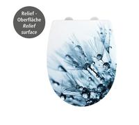 WENKO Abattant WC Original Sereno, Abattant WC avec frein de chute, clipsable, fixation inox, Thermoplastique, Multicolore