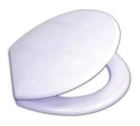 WENKO Abattant WC Prima Blanc approprié pour Les réservoirs de Chasse d`Eau, Fixation en Acier INOX Blanc