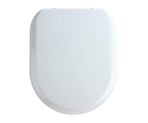 WENKO Abattant WC Santana Couvercle de WC antibactérien, abaissement Automatique Blanc