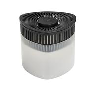 WENKO Absorbeur d'humidité Prisma | Désumidificateur Chimique 2x500g pour réduire l'humidité | Design élégant pour Entretien Maison | Polypropylène 15 x 13 x 15 cm Gris et Transparent