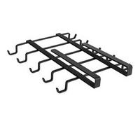 WENKO Accroche-Tasses pour étagère pour 10 Tasses Module d'armoire Cuisine pour 10 Tasses Noir