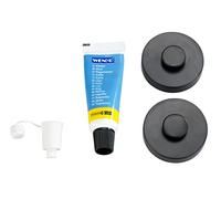 WENKO Adaptateur Power-Loc® noir Fixer sans percer de trous Noir