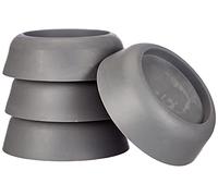 WENKO Amortisseurs de vibrations set de 4 - set de 4, Thermoplastique, 4.5 x 2 x 4.5 cm, Gris