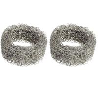 WENKO Anneau anticalcaire Hexi, Acier Inoxydable, 4 x 2 x 4 cm, Argent (Lot de 2)