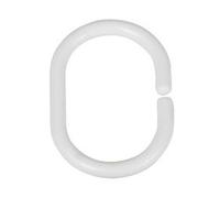 WENKO ANNEAU DOUCHE OVALE X12 BLANC 19191100