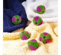 WENKO Balles à linge, lot de 6 - Lot de 6, pour pulls en laine, polypropylène, 4 x 4 cm, vert