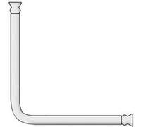 Wenko barre angle univers.25mm blanc19216100 Blanc G