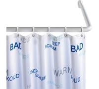 WENKO Barre d'angle Barre de rideau de douche Universal blanc Angle Rideau Douche Salle de bain
