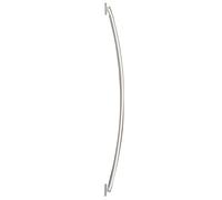 WENKO Barre de baignoire arrondie chromée - variable, Aluminium, 2.5 x 2.5 cm, Chromé