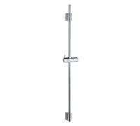 WENKO Barre de douche Classic 90 cm, barre de douche avec support réglable pour douchette à main pour douche ou baignoire en inox de haute qualité, avec support mural coulissant, chrome