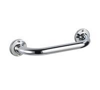 WENKO Poignée de Baignoire Basic 25 cm | Barre d'appui Salle de Bain en INOX | Poignée de sécurité Baignoire pour Plus de Confort | Dimensions (l x h x p) 31 x 6 x 9,5 cm | Argent Brillant