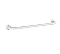 WENKO Barre Porte-Serviettes Basic 60 cm, Acier Inoxydable, 66 x 6 x 9.5 cm, Blanc