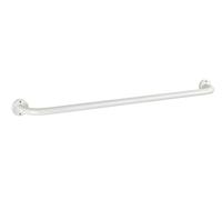 WENKO Barre Porte-Serviettes Basic 80 cm, Acier Inoxydable, 86 x 6 x 9.5 cm, Blanc