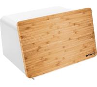 WENKO Boîte à pain avec planche à découper BAMBUS Tablette Récipient à pain Box Kubo