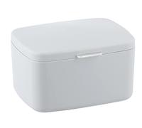 WENKO Boîte avec couvercle Barcelona blanc Panier de rangement, panier de salle de bain avec couvercle, absolument incassable Blanc
