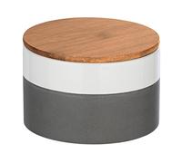 WENKO Boîte de Rangement Malta 0,75 l Boîte à provisions, boîte fraîcheur avec Couvercle en Bambou et Anneau en Silicone, étanche à l'air & arômes Frais Multicolore