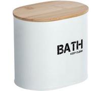 Wenko - Boîte de rangement salle de bain Gara - L. 14 x H. 13 cm - Blanc - Gara Blanc G