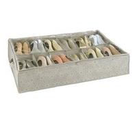 Boîte Range Chaussure Billy - 12 Paires - L. 74 X L. 60 Cm Gris