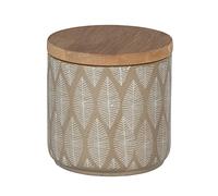 WENKO Boîte Universelle Tupian Beige Boîte cosmétique, boîte à ouate Beige