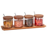 Wenko Boîtes à épices (rond avec cuillère, set de 4)