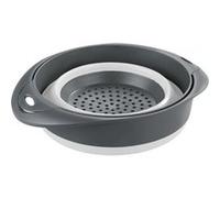 Wenko - Bol et Passoire 2 en 1 - Gris et blanc Gris foncé G